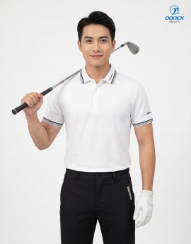 Áo thể thao nam MC-9156 Trắng phối đen